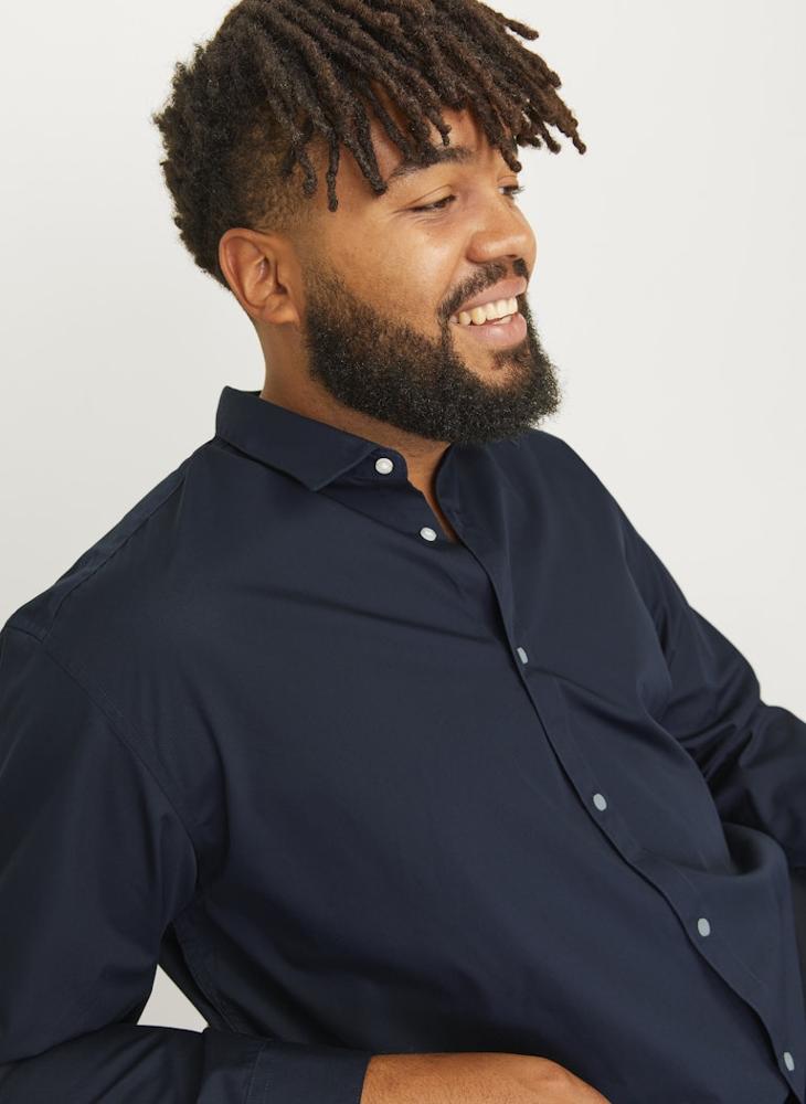 JACK & JONES Solid Plus size Regular Fit Shirt - Image 3